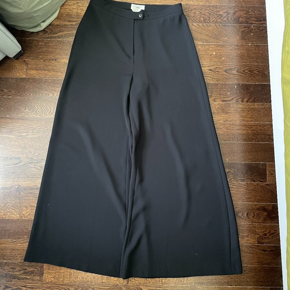 Votre Nom Super Wide Leg High Rise Black Dress Pants - Size 12